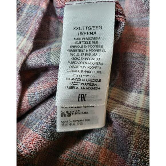 NWT Marmot Men's Fairfax Heathered Midweight Flannel Port Royal 2XL MSRP $85 - Picture 9 of 10